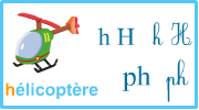 La lettre h - ph Apprendre à lire, la lettre h - ph