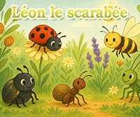 Histoire à lire ou à écouter en ligne : Léon, le petit scarabée
