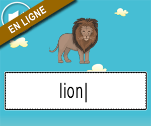 Dictée de mots en ligne, le son ion
