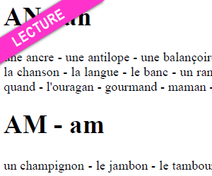 Lecture, le son an