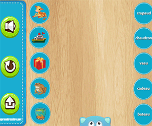 Exercice en ligne ; son [o] ; relier les images aux mots