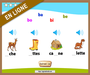 Ecrire les syllabes ba, be, bi, bo, bu, bé