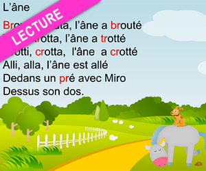 Fiche de lecture à imprimer, les sons br, cr, dr, fr, gr, pr, tr, vr