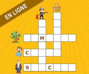 Exercice pour apprendre à lire, mots croisés avec er,ier, ez, ied
