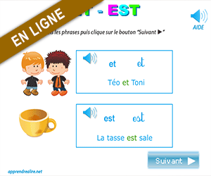 Apprendre à lire : et, est