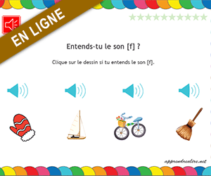 Apprendre à lire. Dans quel mot entendez-vous le son f
