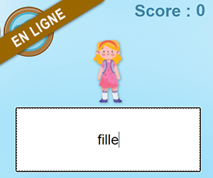 Dictée de mots en ligne, le son ill