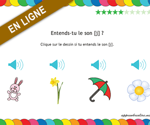 Apprendre à lire ; le son j dans un mot