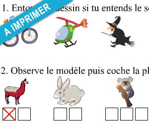 Exercices à imprimer ; le son 