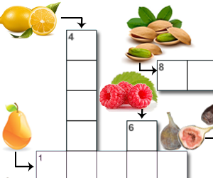 Mots fléchés faciles, les fruits