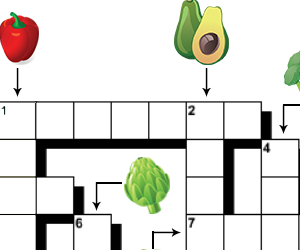 Mots fléchés faciles, Les légumes