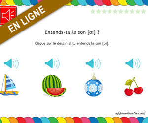 Apprendre à lire ; le son oi dans un mot