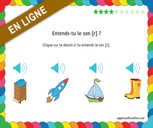 Apprendre à lire, le son r dans un mot