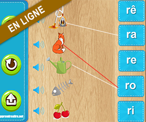 Les syllabes ra, re, ri, ro, ru, ré, rê, rè