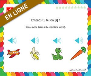 Apprendre à lire, le son s dans un mot