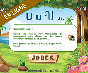 Reconnaître la lettre u en majuscule et minuscule 