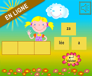 Exercice en ligne ; reconstituer les mots avec z