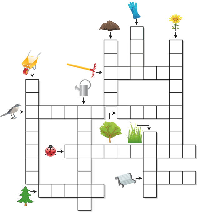 Jardin Mots fléchés à imprimer, le jardin